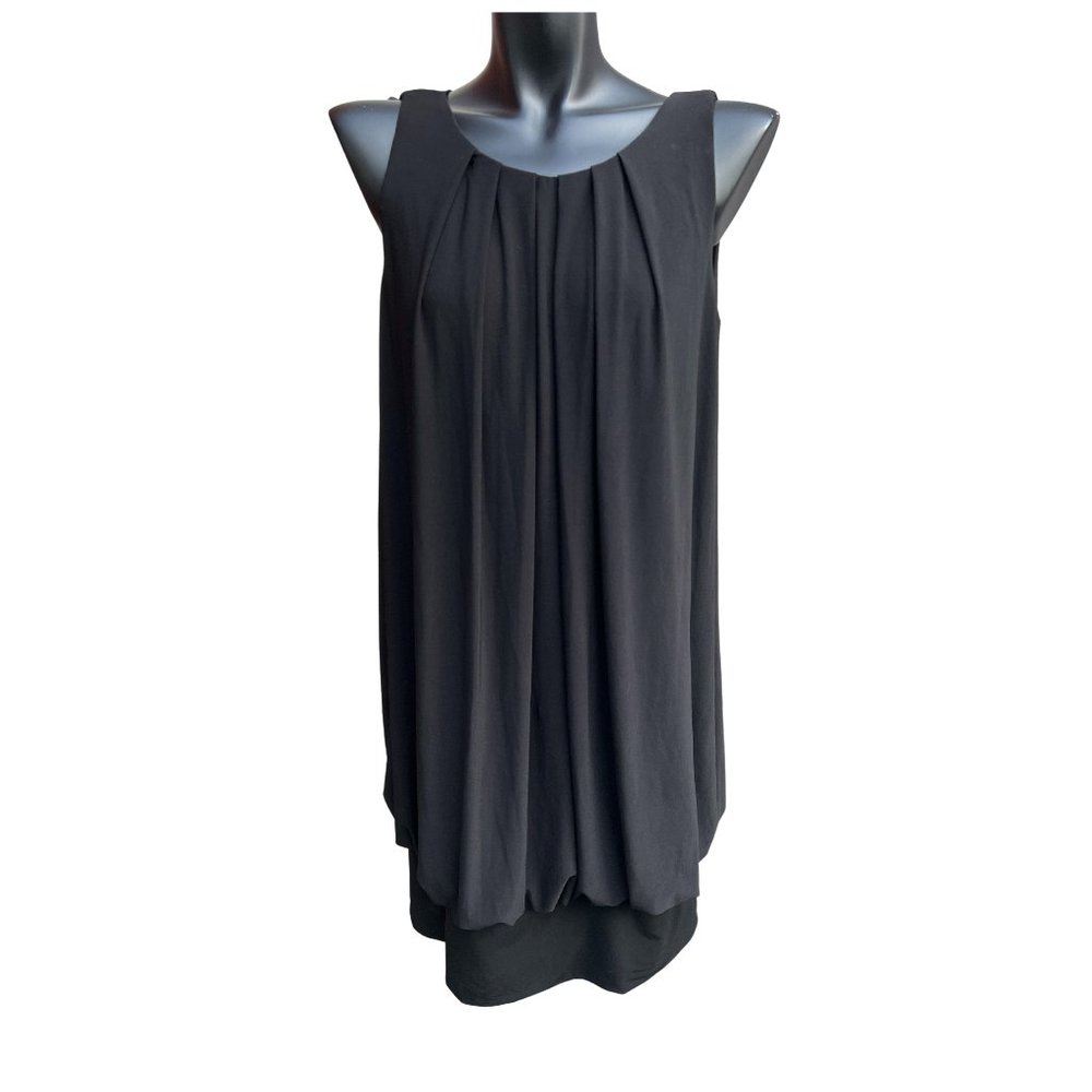 Eliza J New York Sleeveless Back Zip Knee Length Dress Black Size 10
